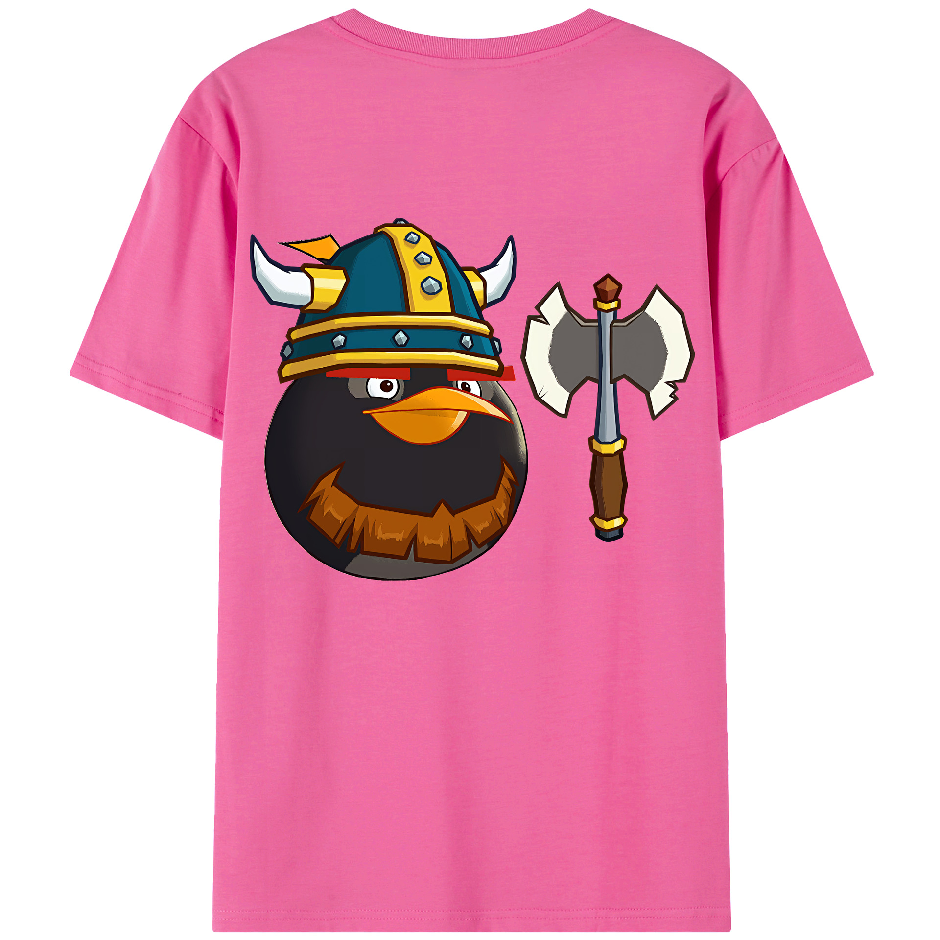 （画像用） Angry Birds アングリーバード レディース半袖Tシャツ(バックプリント)